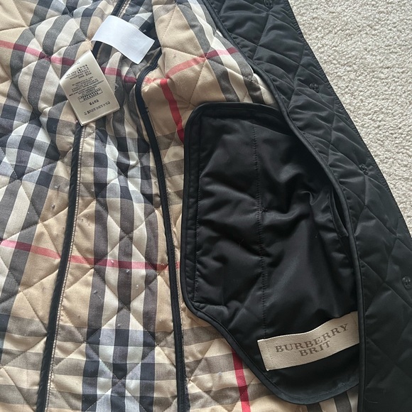 Authentic Burberry Brit belted quilted Jacket XS - Picture 4 of 8